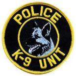 POLICE K-9 UNIT Patch - Round